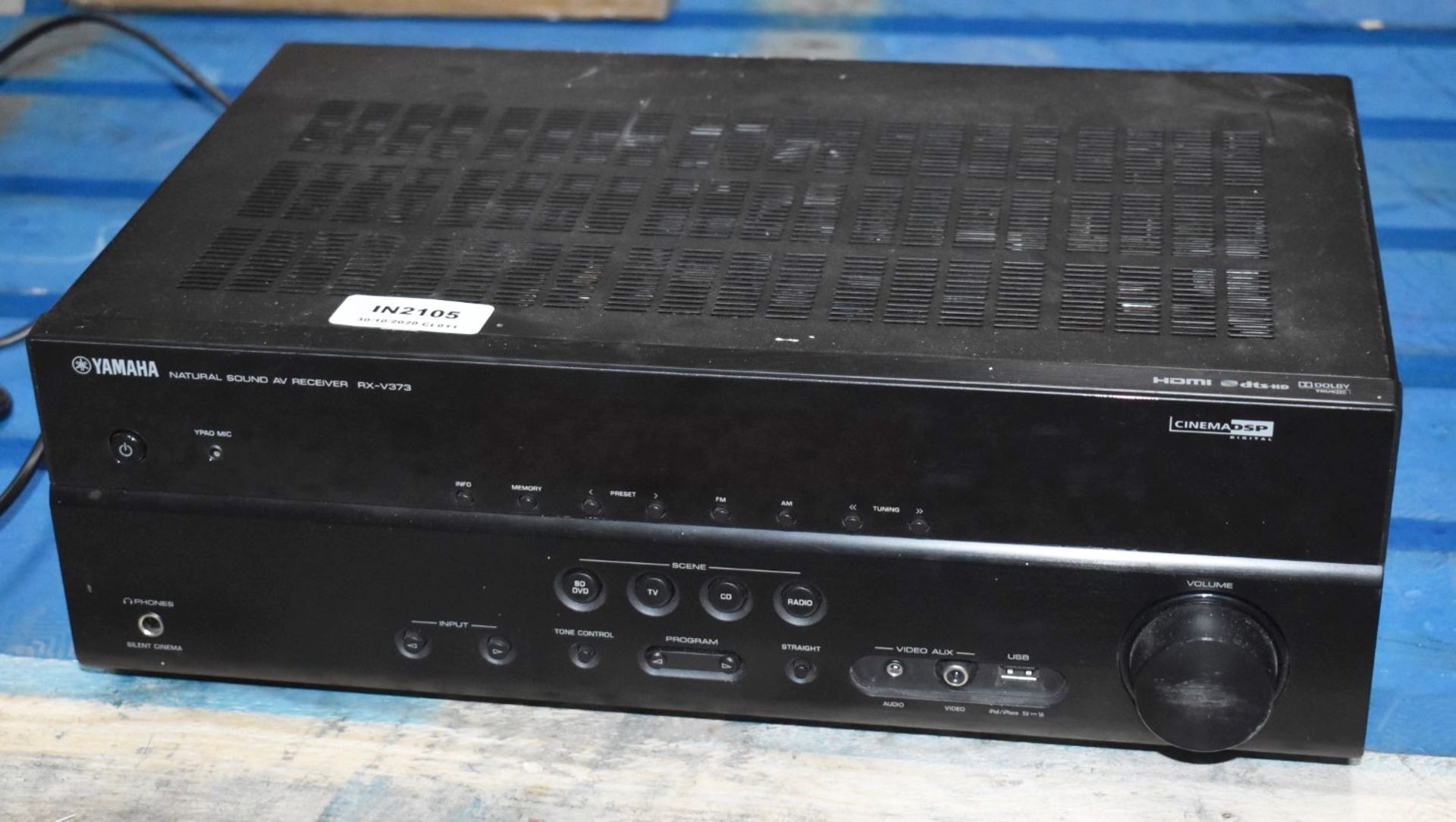 1 x Yamaha RX-V373 Natural Sound AV Receiver - DSP Cinema Amp - Ref: In2105 Pal1 WH1 - CL546 -