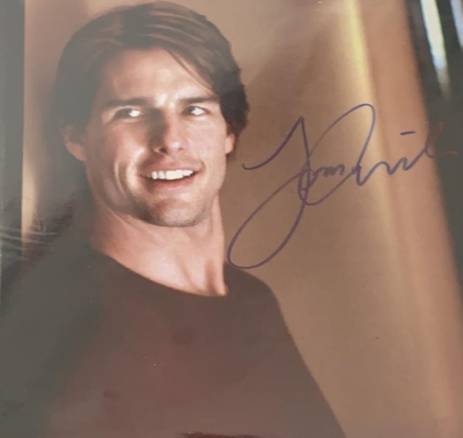 1 x Signed Autograph Picture - TOM CRUISE - With COA - Size 12 x 8 Inch - NO VAT ON THE HAMMER PRICE