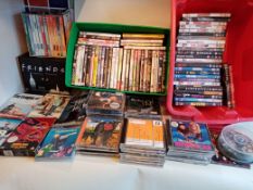 Assorted DVDs and CDs - Includes 64 DVDs, 7 Box sets And 50 CDs - NO VAT ON THE HAMMER - CL607 -
