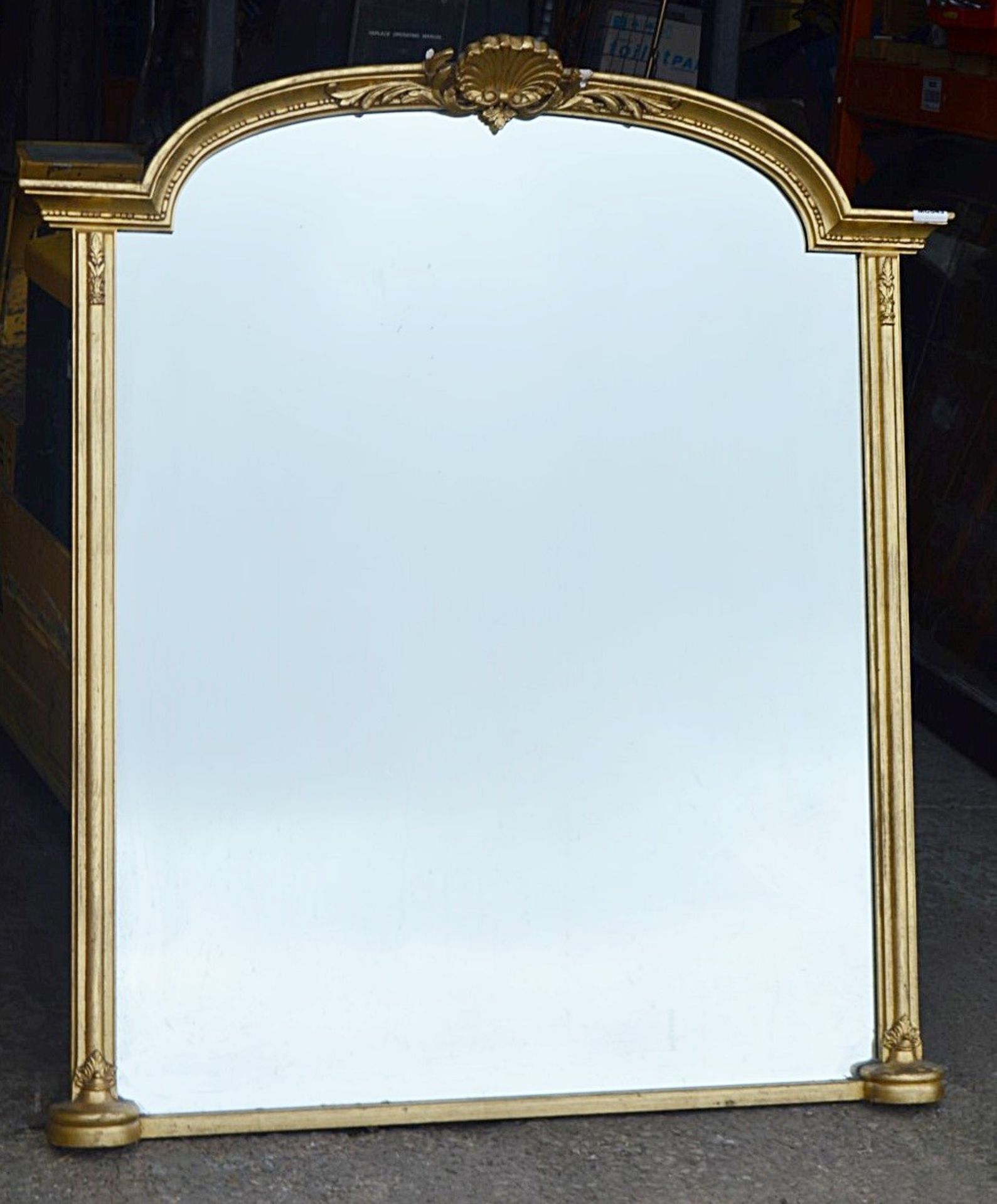 1 x Large Mirror In A Gold Ornate Frame - Dimensions: H143 x W129cm - Taken From A City Centre Bar