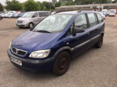 2004 Vauxhall Zafira Design 16V MPV - CL505 - NO VAT ON THE HAMMER - Locatio