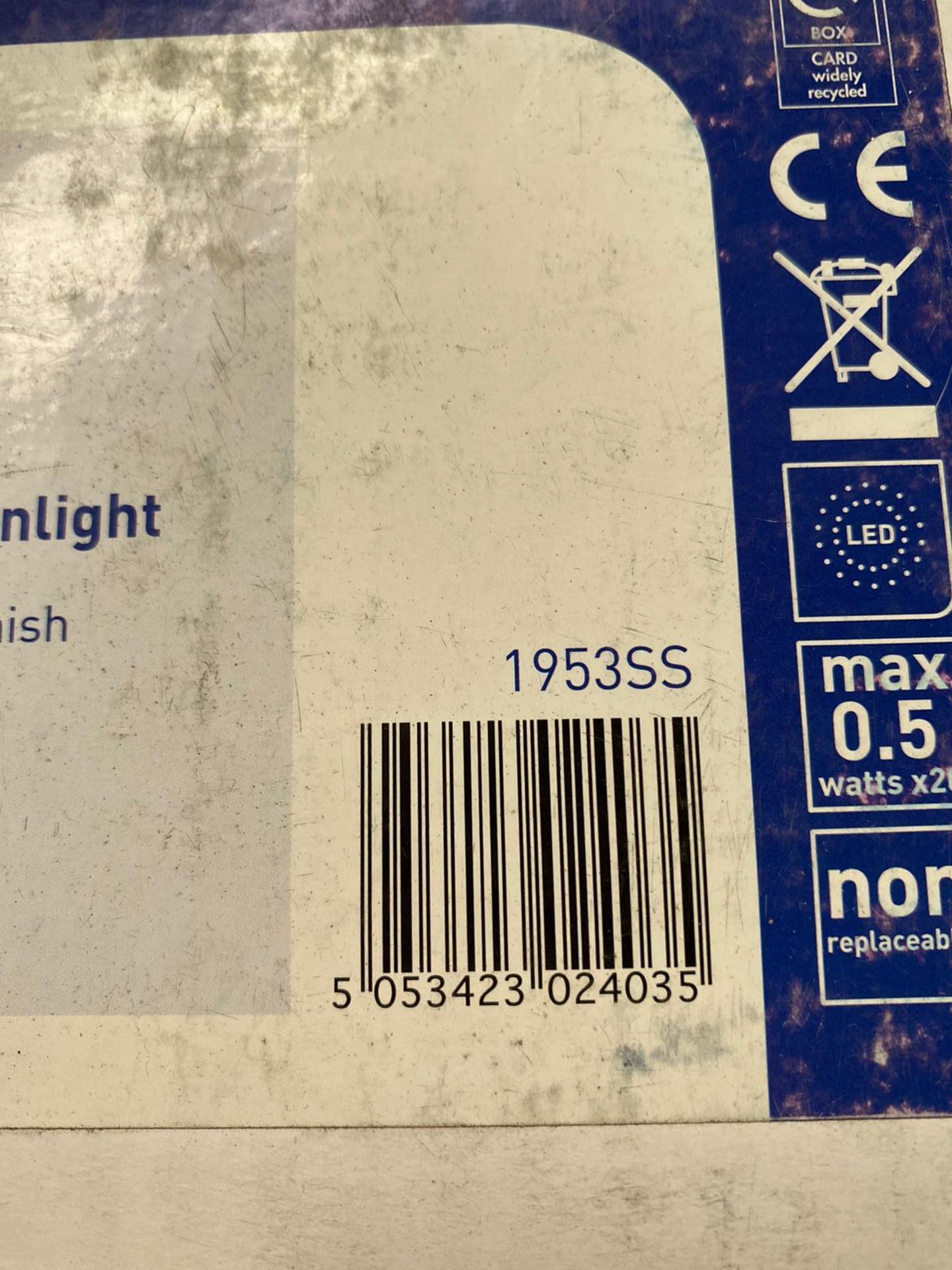 1 x Searchlight Wall Up/downlight in a satin silver - Ref: 1953SS - New Boxed - RRP: £105.00(each) - Image 2 of 4