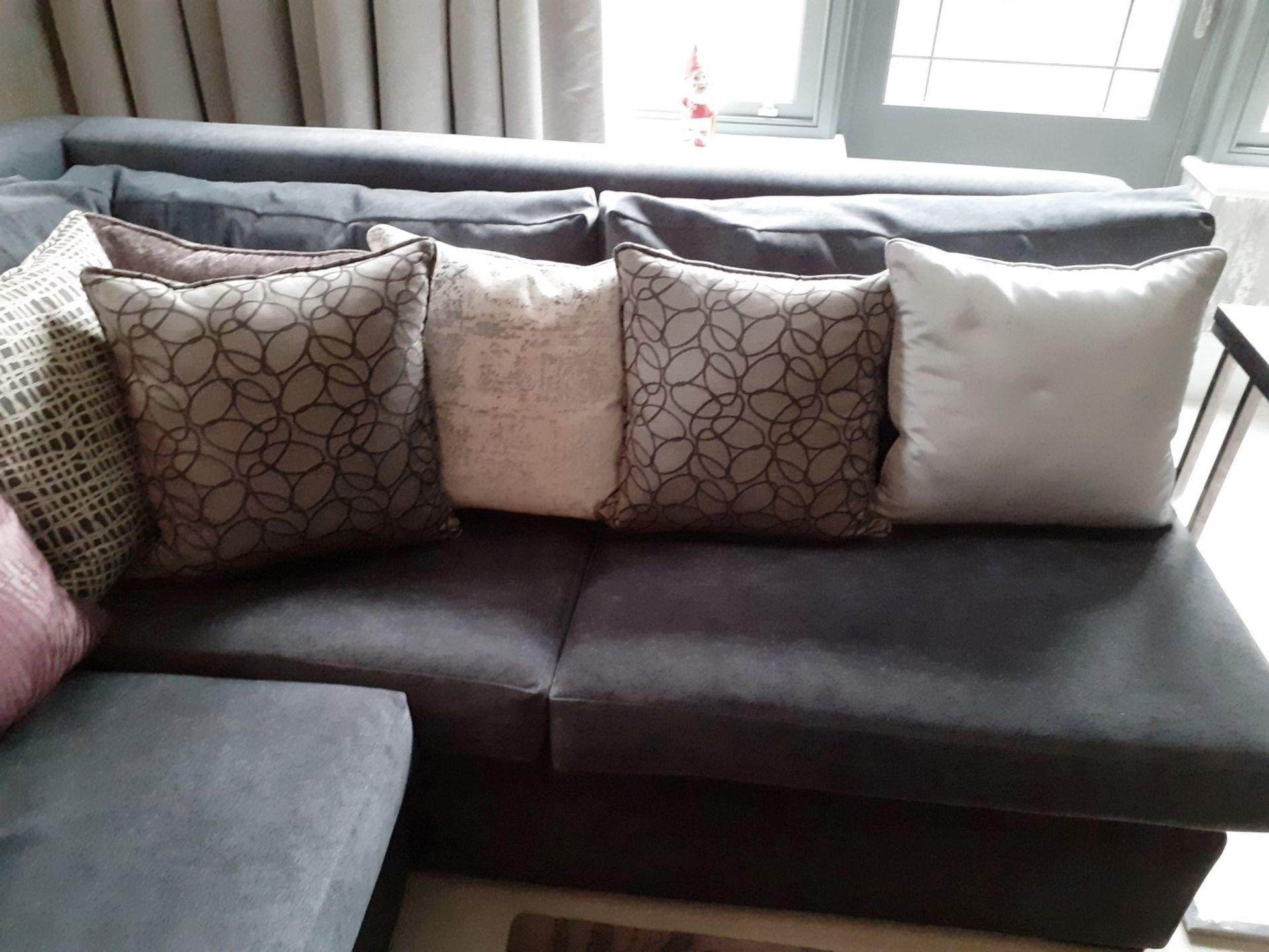 1 x Corner Sofa In 4 x Sections - Upholstered In A Rich Grey Chenille *NO VAT ON HAMMER* - Image 22 of 22