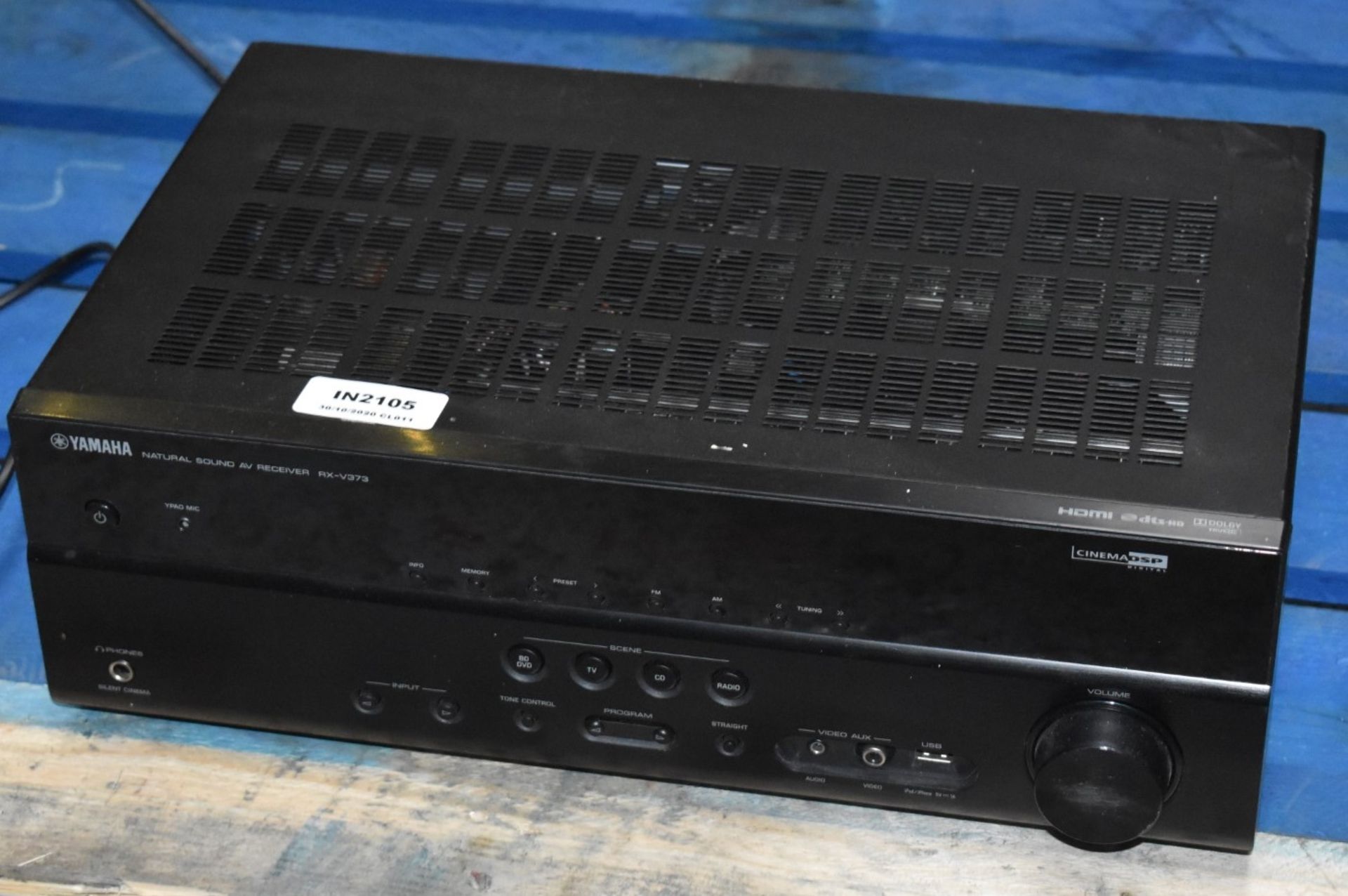 1 x Yamaha RX-V373 Natural Sound AV Receiver - DSP Cinema Amp - Ref: In2105 Pal1 WH1 - CL546 - - Image 2 of 6