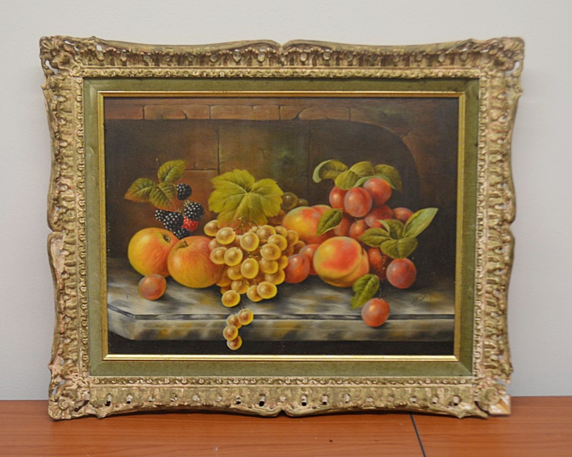 1 x Framed Picture Of Fruit - Dimensions: 52 x 42cm - Ref: MD165 / WH1 D-OFF - Pre-owned, From A