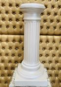 1 x Round Roman Pedestal - Dimensions: 105cm (h) x 43cm (w) - Pre-owned - CL548 - Location: Near Mar