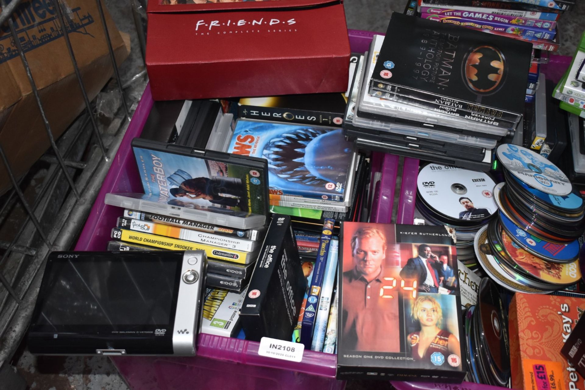 1 x Large Collection of DVD Films and Games - Plus Box Sets and Portable DVD Player - Ref: In2108 - Image 3 of 10