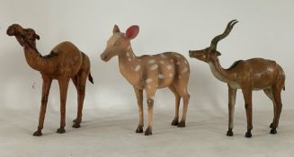 3 x Display Animal Statues - Dimensions: 70x72cm - Ref: Lot 81 - CL548 - Location: Near Market