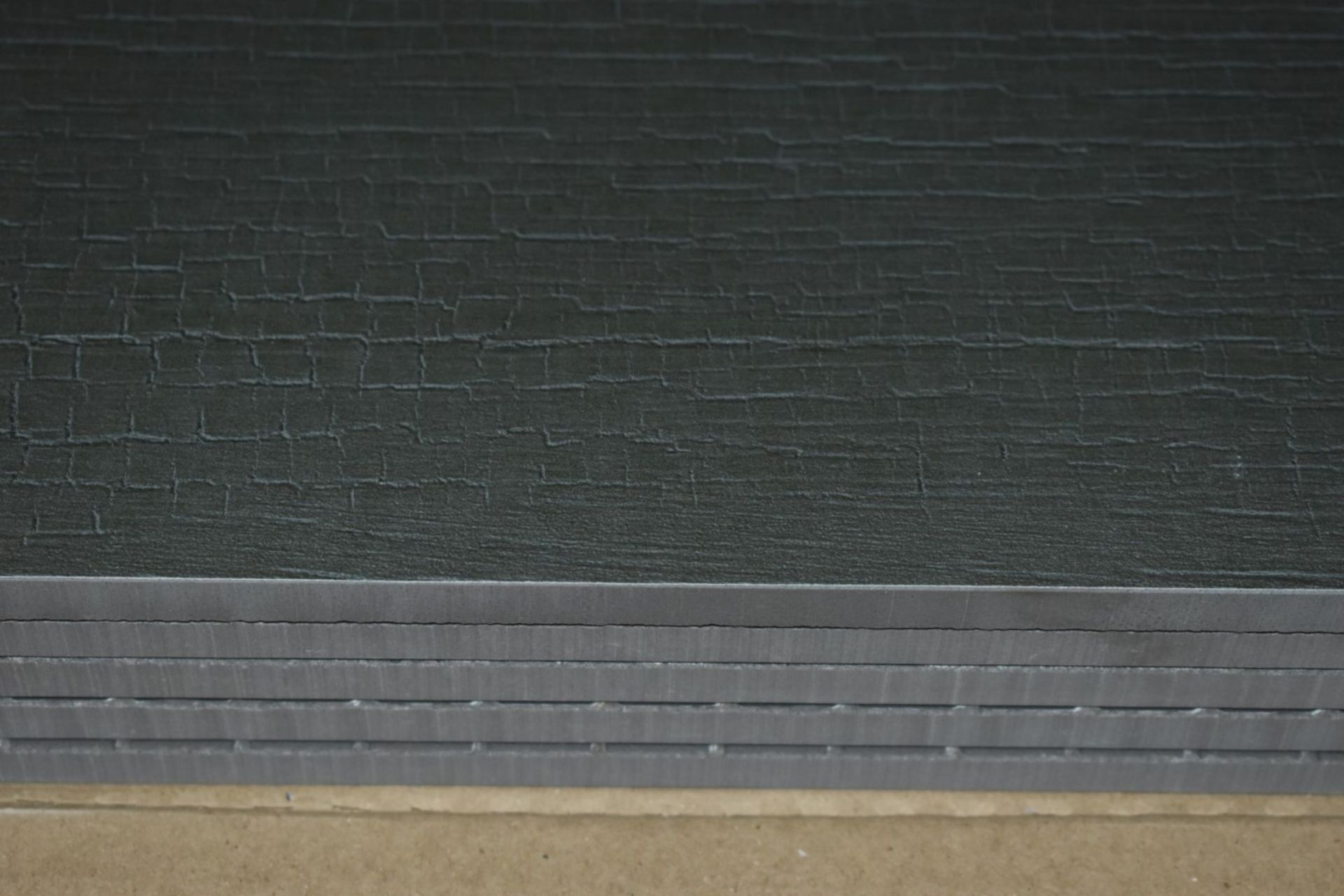 12 x Boxes of RAK Porcelain Floor or Wall Tiles - M Project Wood Design in Dark Grey - 19.5 x 120 cm - Image 8 of 11