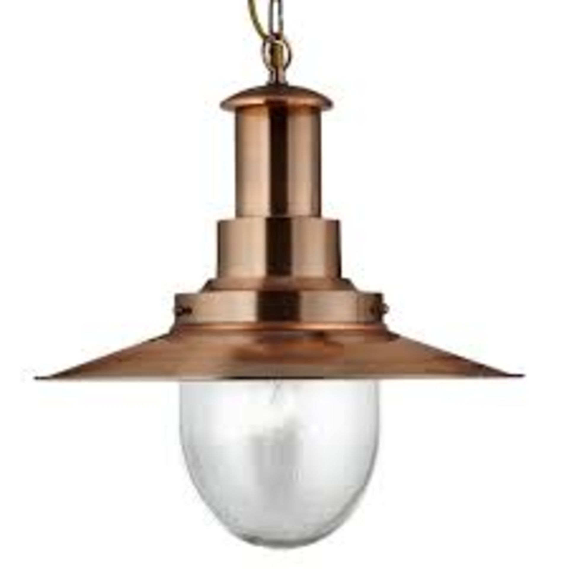 1 x Searchlight Copper Large Fisherman Pendant - Ref: 5301CO - Ex Display- Location: Altrincham WA14 - Image 3 of 4