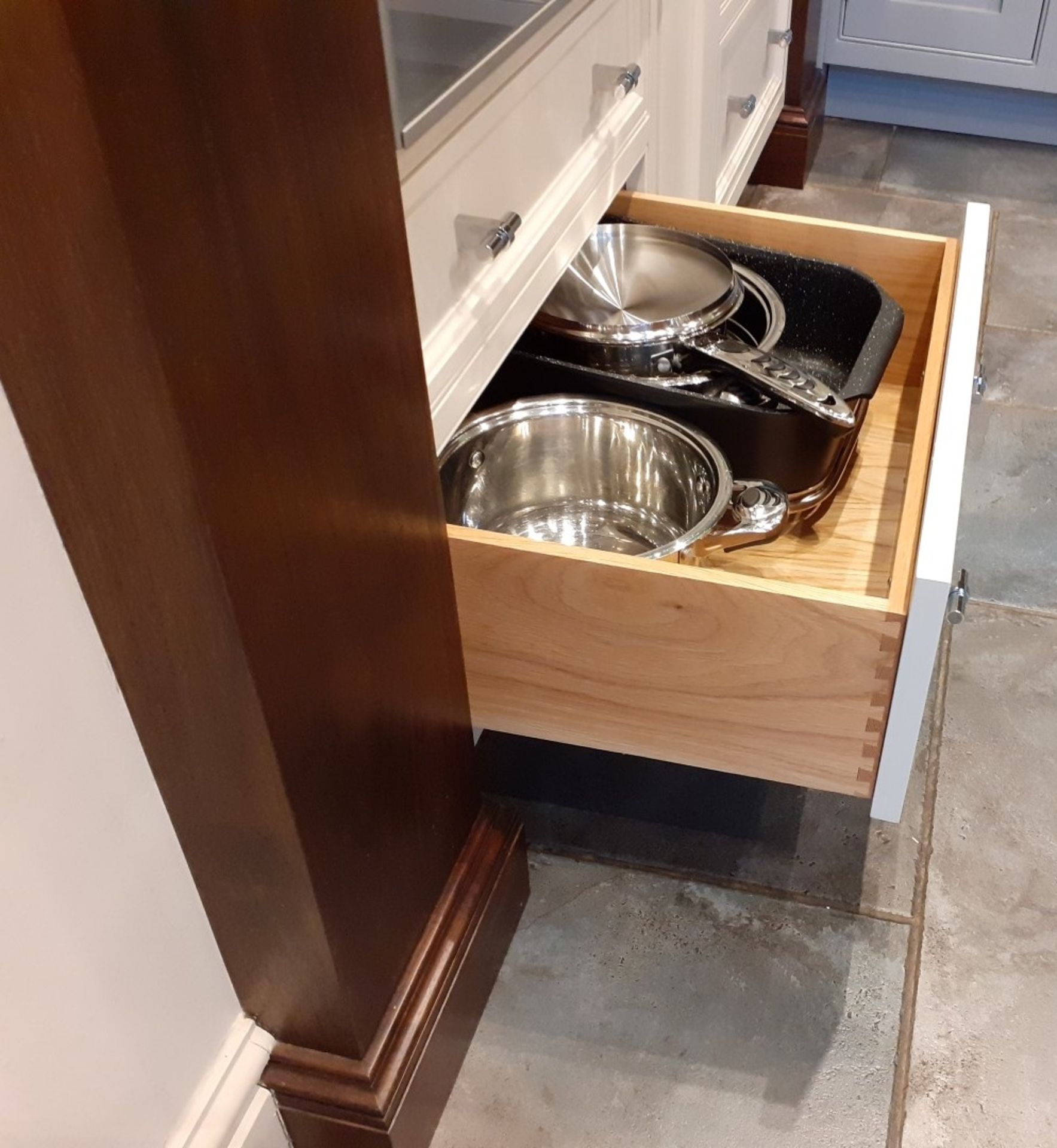 1 x Bespoke Solid Wood Painted Kitchen Beautifully Appointed With Granite Worktops, Central Island - Image 60 of 75