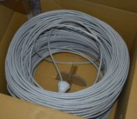 1 x Box of Excel CAT5E 4PR FTP Grey Ethernet Cable - Ref: In2112 Pal1 WH1 - CL011 - Location: