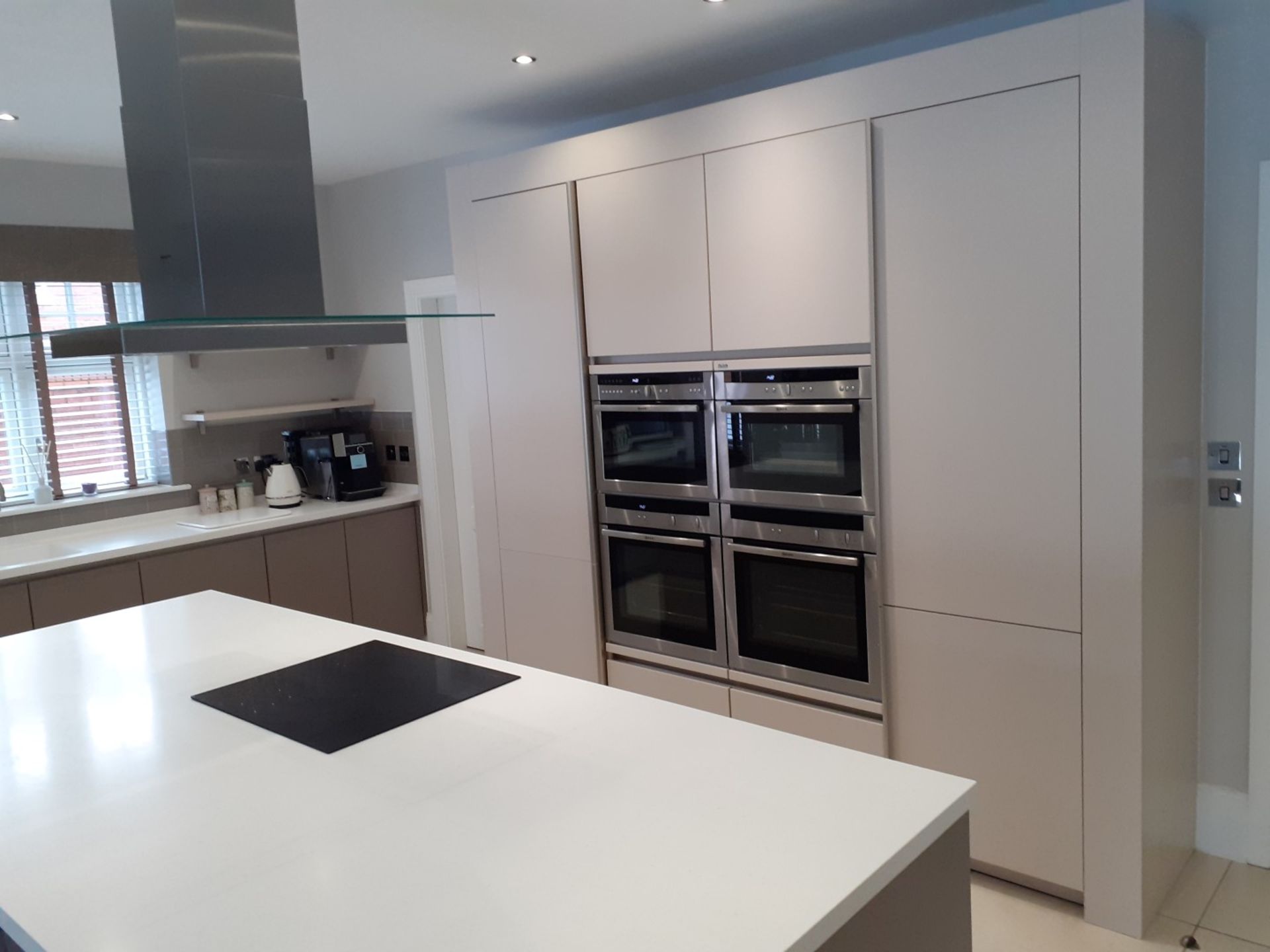 1 x SieMatic Handleless Fitted Kitchen With Intergrated NEFF Appliances, Corian Worktops And Island - Image 5 of 92