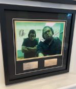 1 x Signed Autograph Framed Picture With COA - JONAH HILL & MILES TELLER - CL590 - NO VAT ON THE