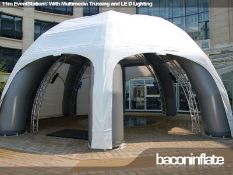 11m EventStation Leg Unit Inflatable Structure with Canopy (2 Bags) - CL573 - Location: Leicester