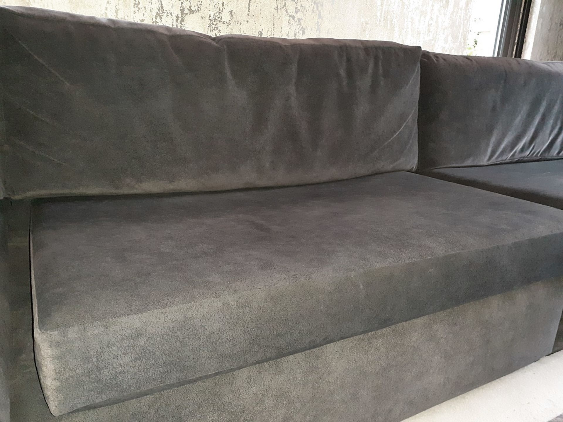 1 x Corner Sofa In 4 x Sections - Upholstered In A Rich Grey Chenille *NO VAT ON HAMMER* - Image 15 of 22