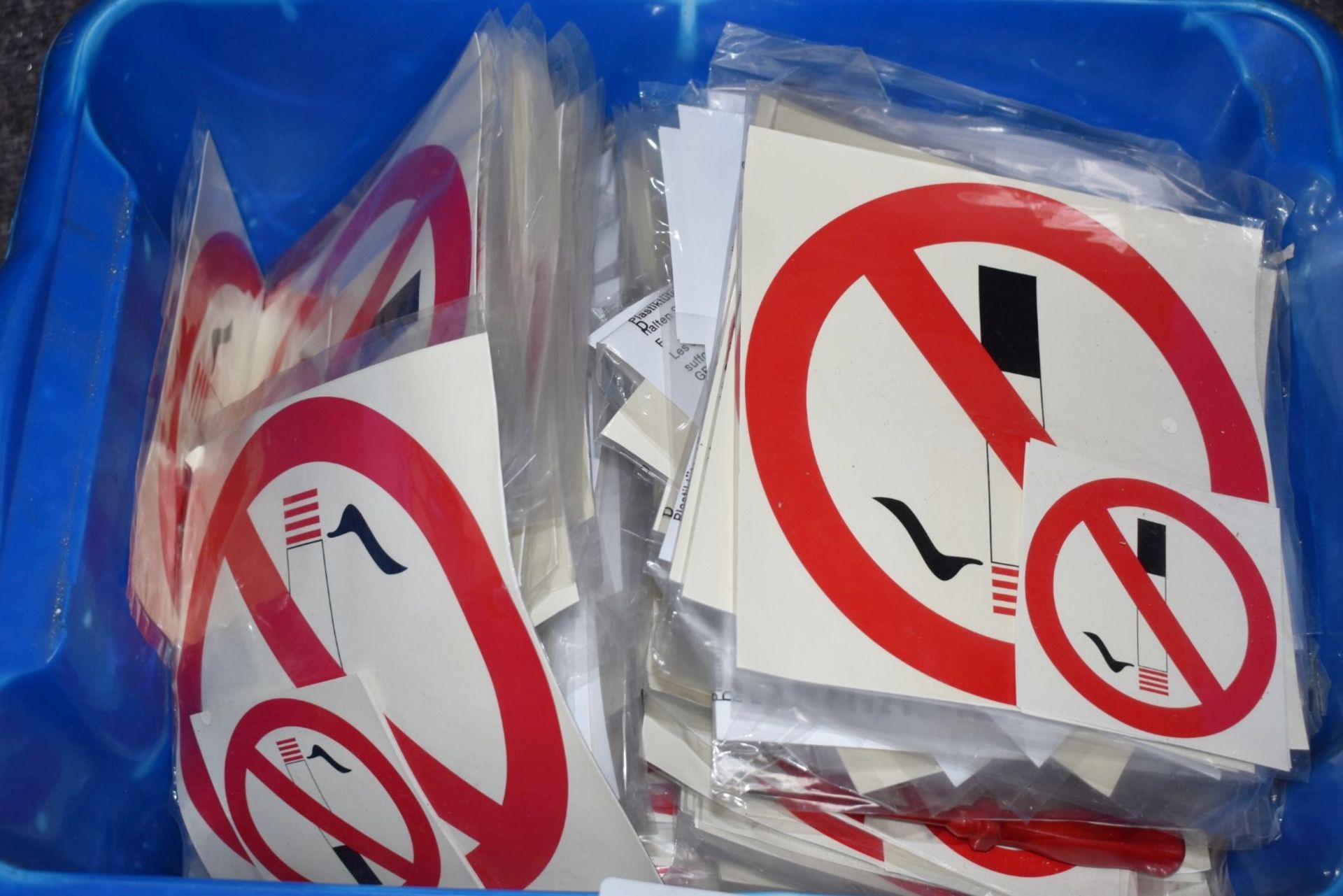 1 x Large Box of NO SMOKING STICKERS - Over 100 Brand New Multi Packs of Stickers Including Small - Image 4 of 6