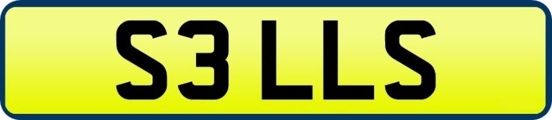 1 x Private Vehicle Registration Car Plate - S3 LLS - CL590 - Location: Altrincham WA14