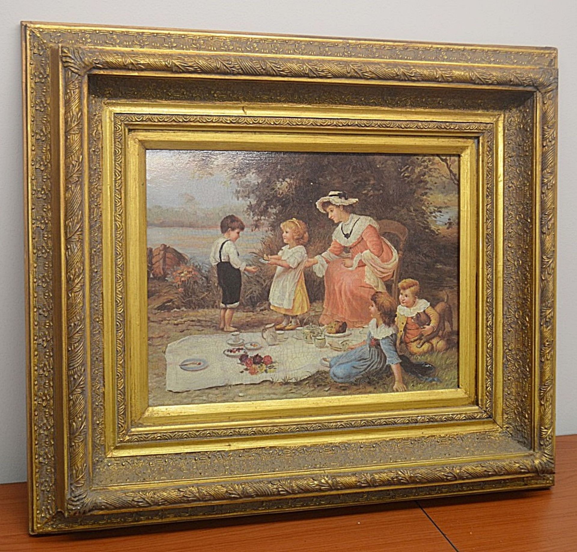 1 x Ornately Gilt Framed Art Print - Dimensions: 67 x 57x 9cm - Original Retailed For £148.00 - Ref: