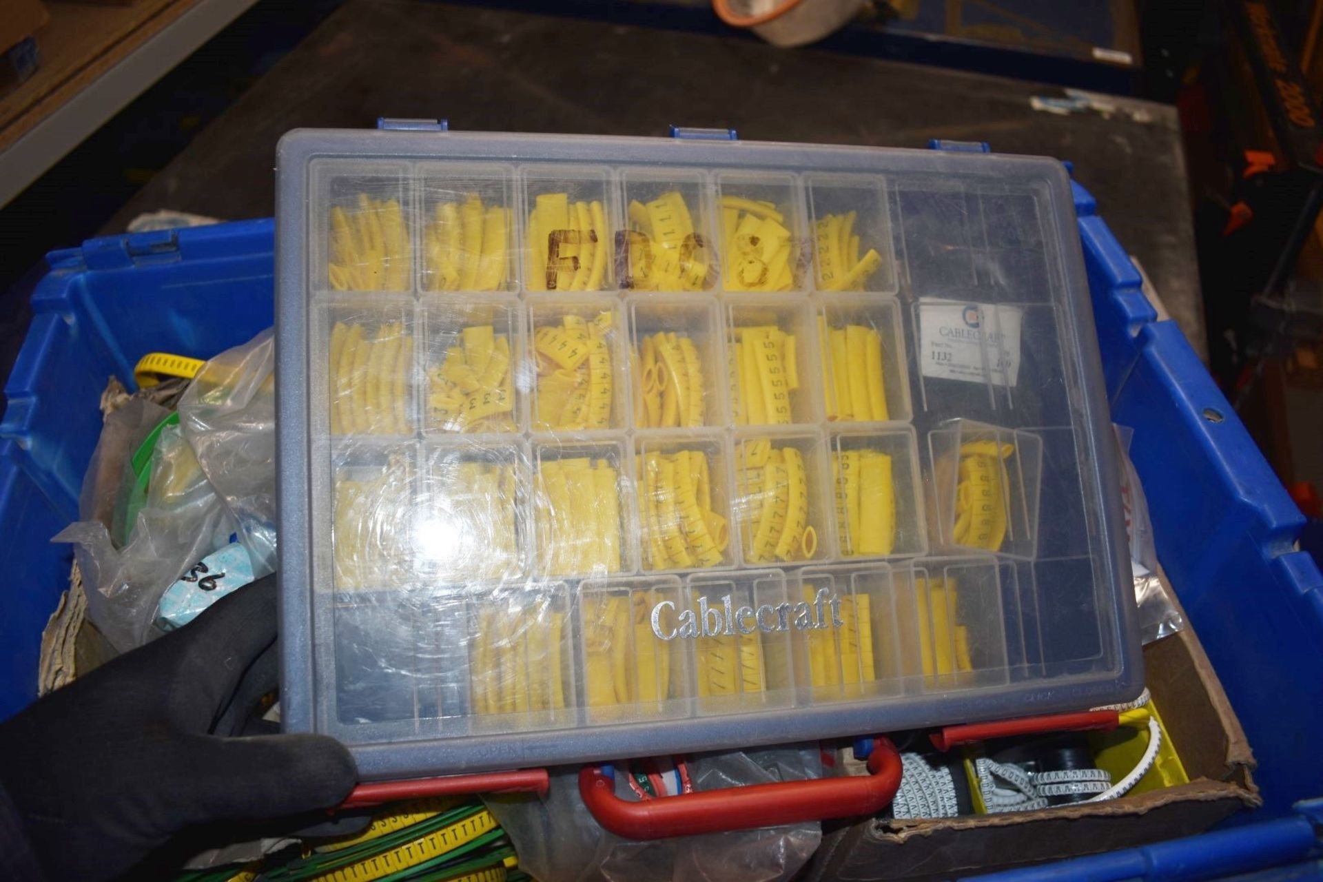 1 x Storage Crate Containing Large Quantity of Cable Markers - Image 7 of 8