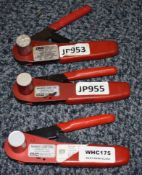 3 x DMC MH800 Crimping Tools - Ref WHC175 WH2 - CL011 - Location: Altrincham WA14