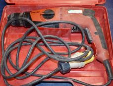 1 x Hilti TE 2 110v Rotary Hammer Drill With Carry Case PME161