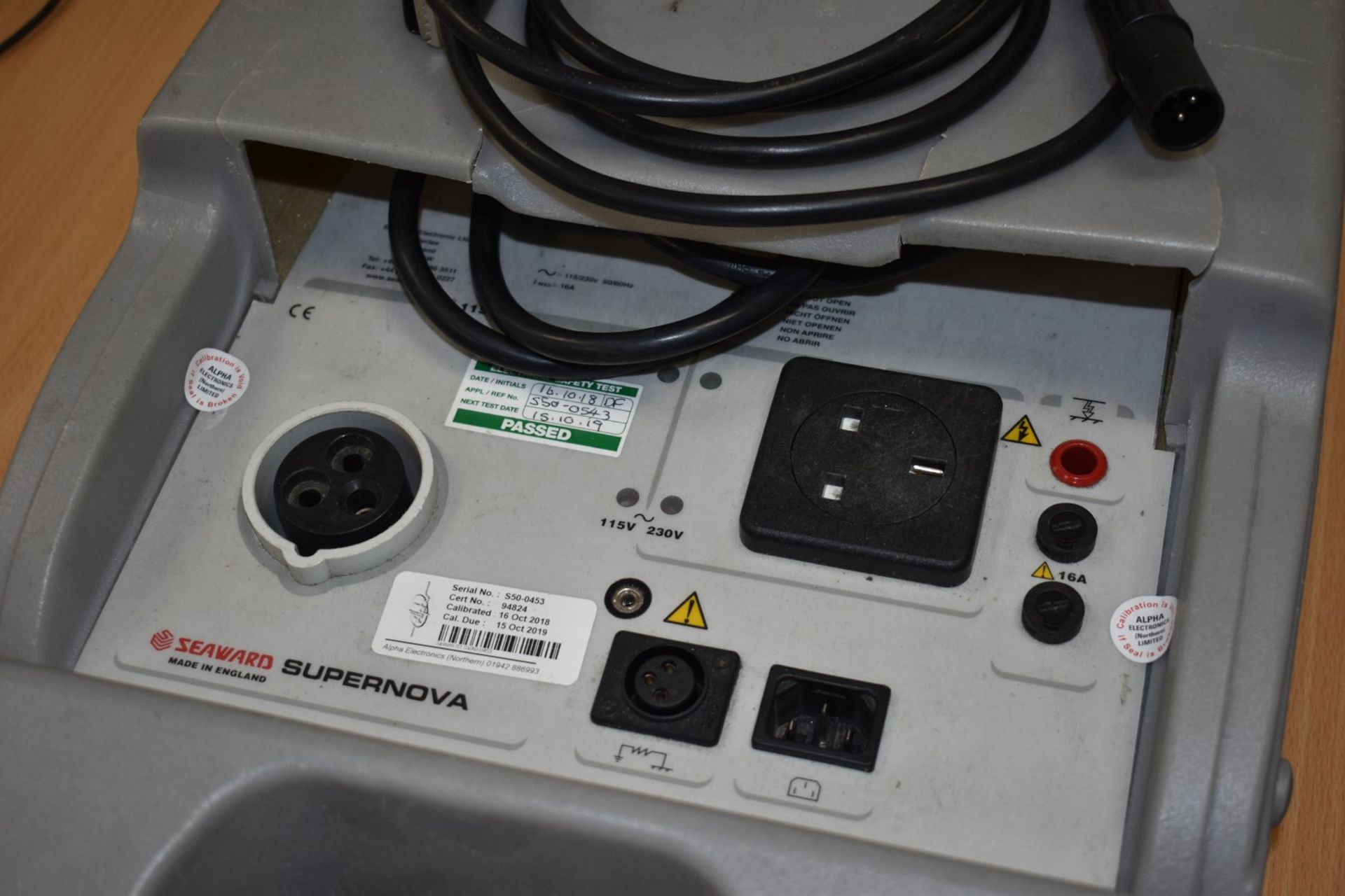 1 x Seaward Supernova PAT Tester With Cables SRB163 - Image 5 of 7