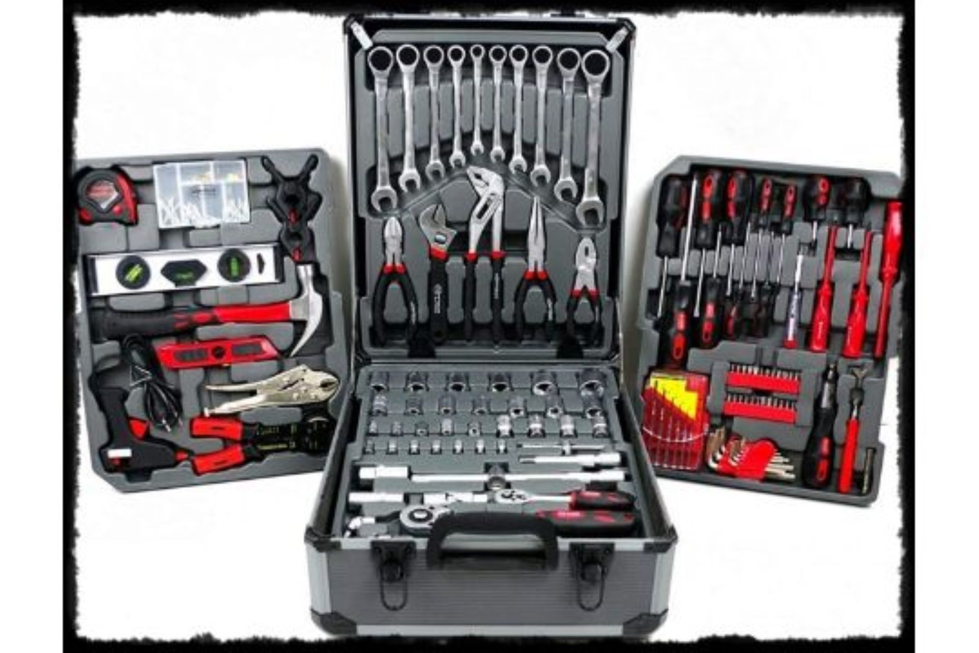 1 x Muller Kraft 186 Piece Tool Kit With Alutrolley Tool Case - Chrome Vanadium Steel Universal Tool - Image 2 of 6