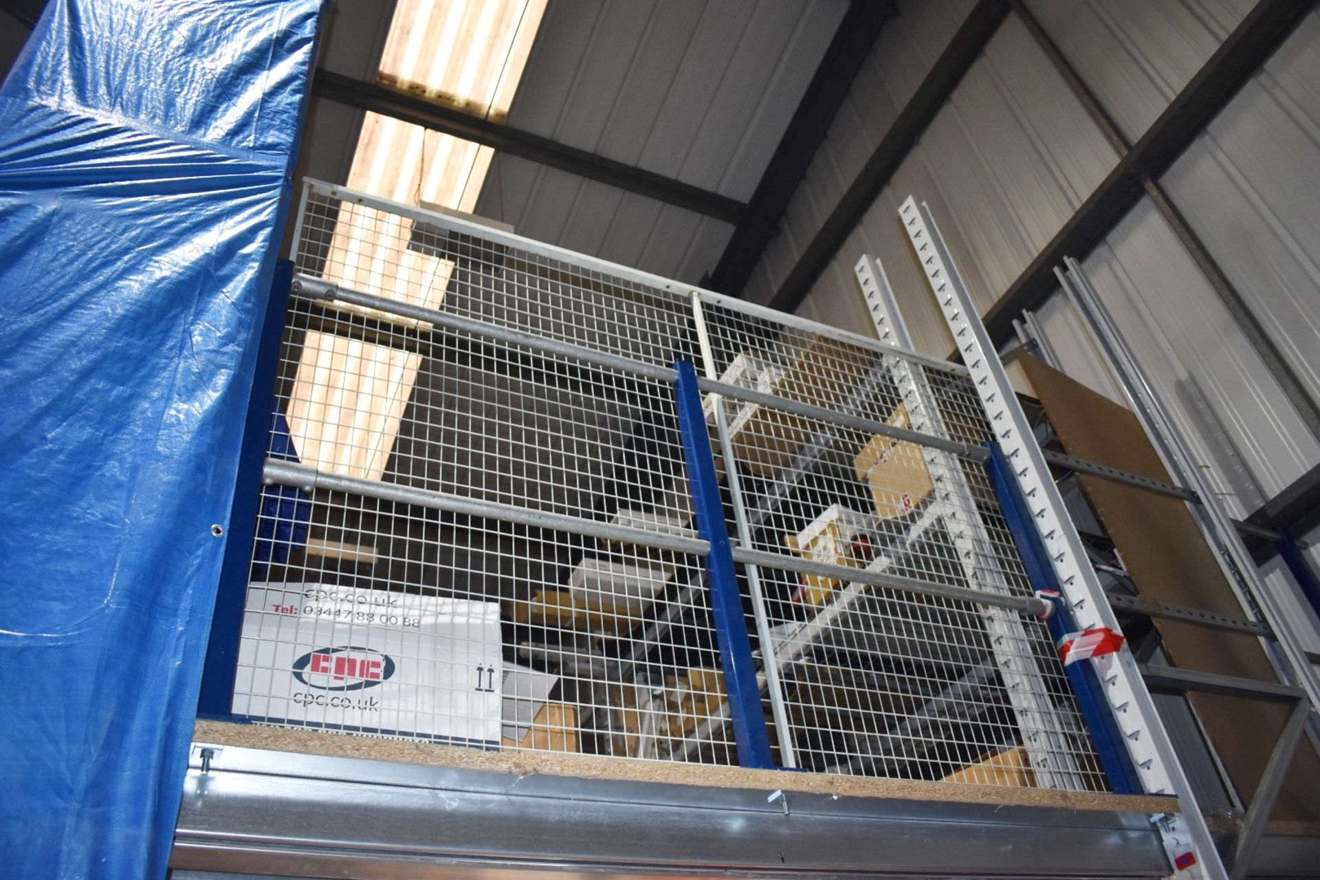 1 x Mezzanine Floor With Integrated Racking Shelving System Size H473 x W360 x L870 cms - Image 14 of 25