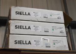 3 x Trilux Siella Surface Mounted LED Ceiling Luminaire With Translucent Cover New Boxed Stock