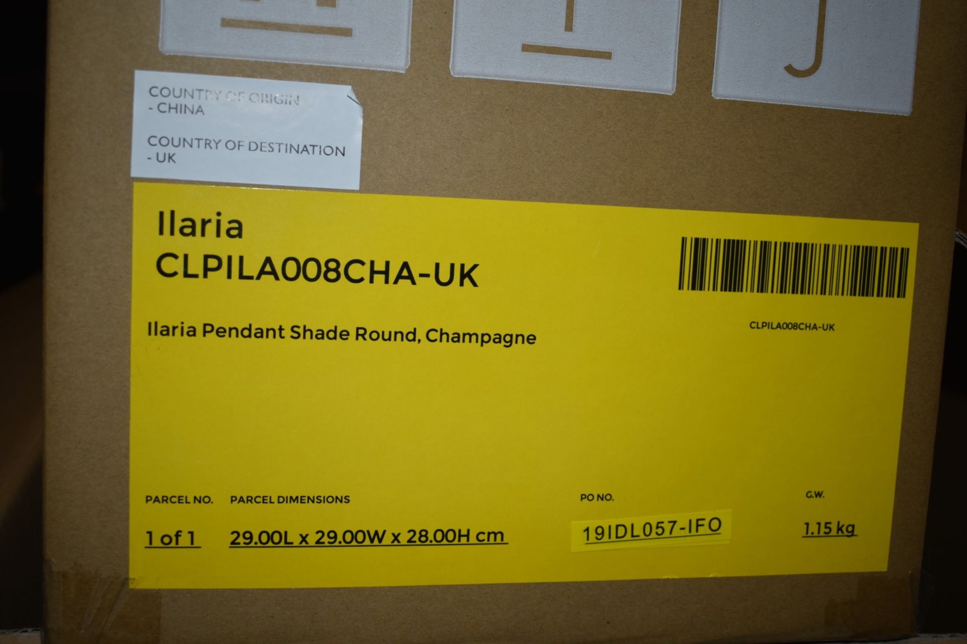 6 x Made Studio Llaria Glass Round Pendant Shades in Champagne Brand New Boxed Stock PME259 - Image 3 of 3