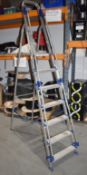 1 x Set of Abru 7 Tread Step Ladders With Hand Rail PME260