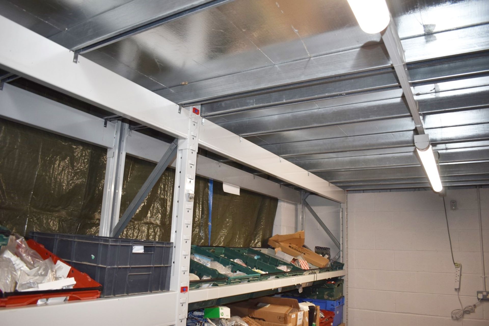 1 x Mezzanine Floor With Integrated Racking Shelving System Size H473 x W360 x L870 cms - Image 3 of 25