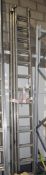 1 x Youngman DIY 3 Section Aluminium Ladders Each Section Measures 350cm SRB132
