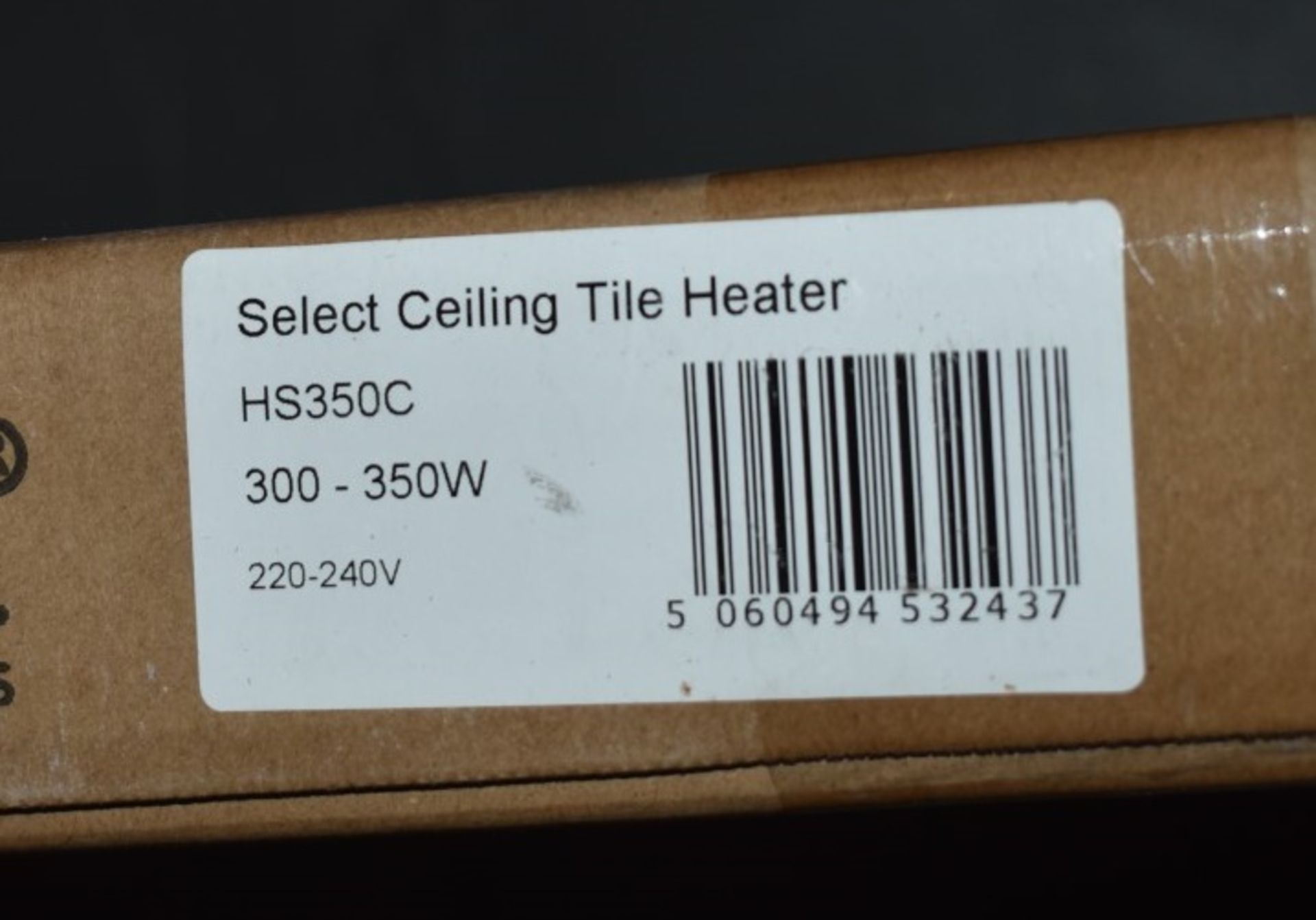 1 x Herschel Select 600x600mm 350W Ceiling Panel Heater Brand New and Boxed RRP £190 - Image 2 of 2