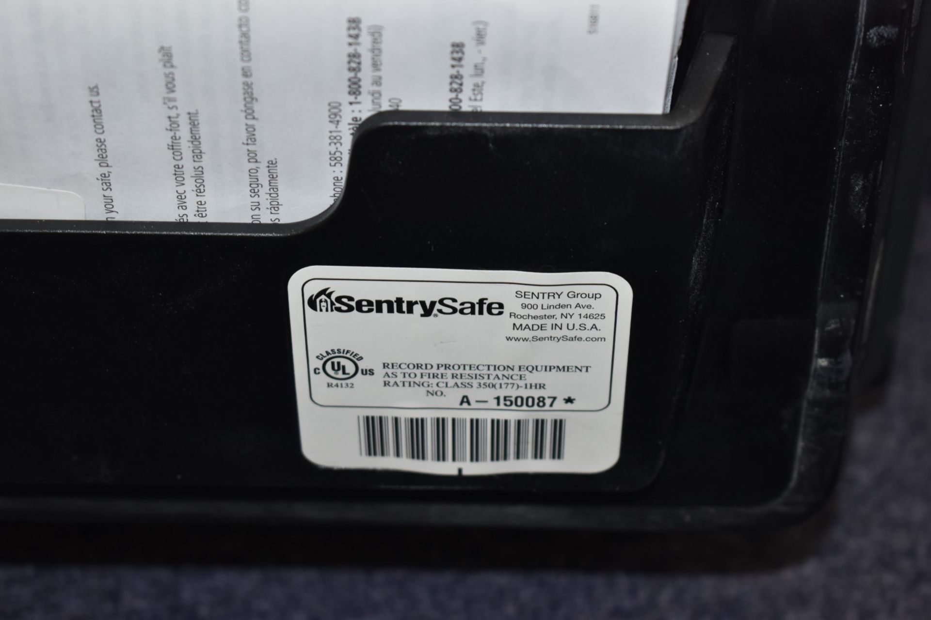 1 x Sentry Fire Safe With Combination Lock Code Included Size H46 x W42 x D44 cms - Image 5 of 6