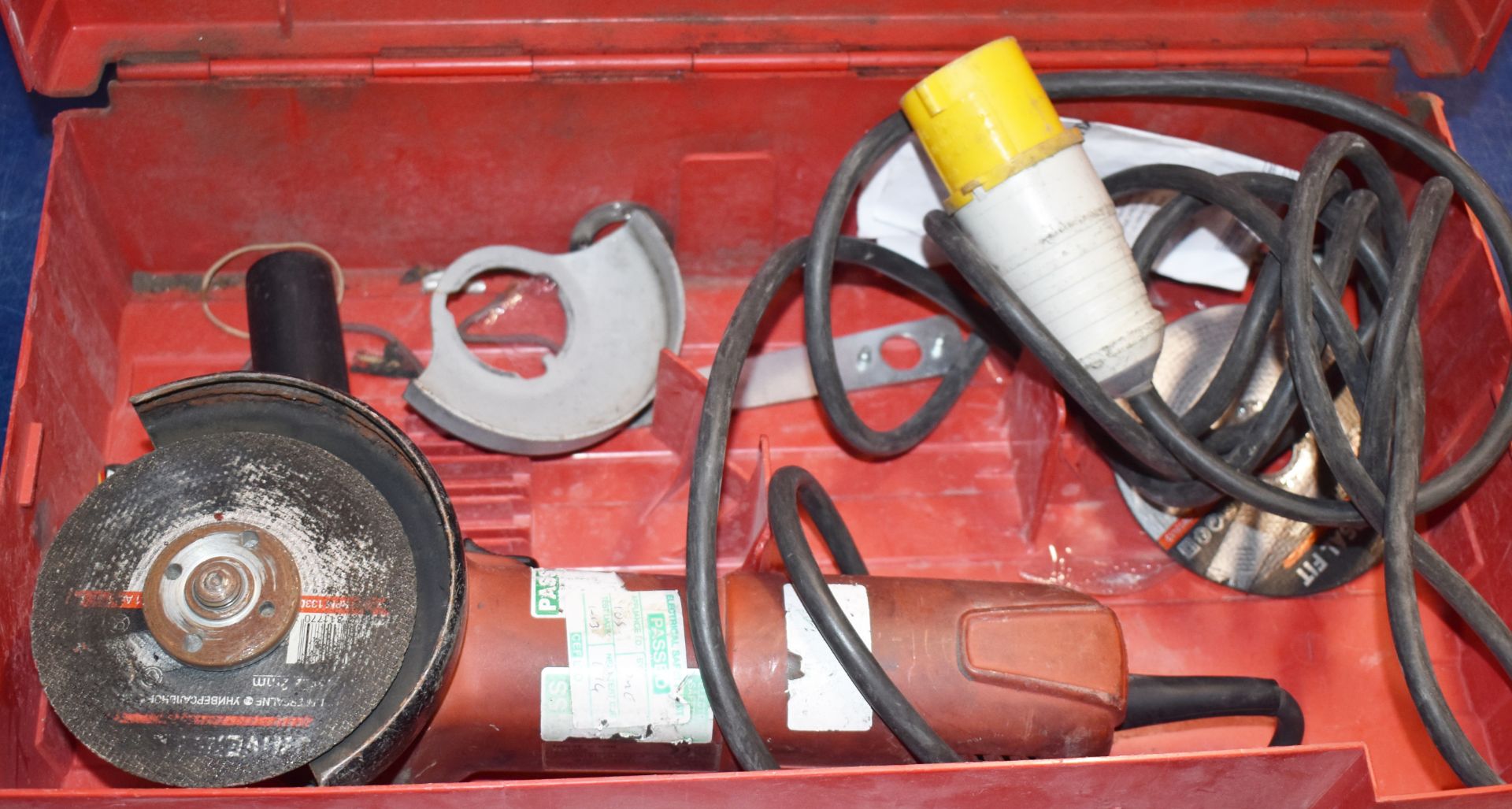 1 x Hilti DC 125S 110v Angle Grinder With Case PME128