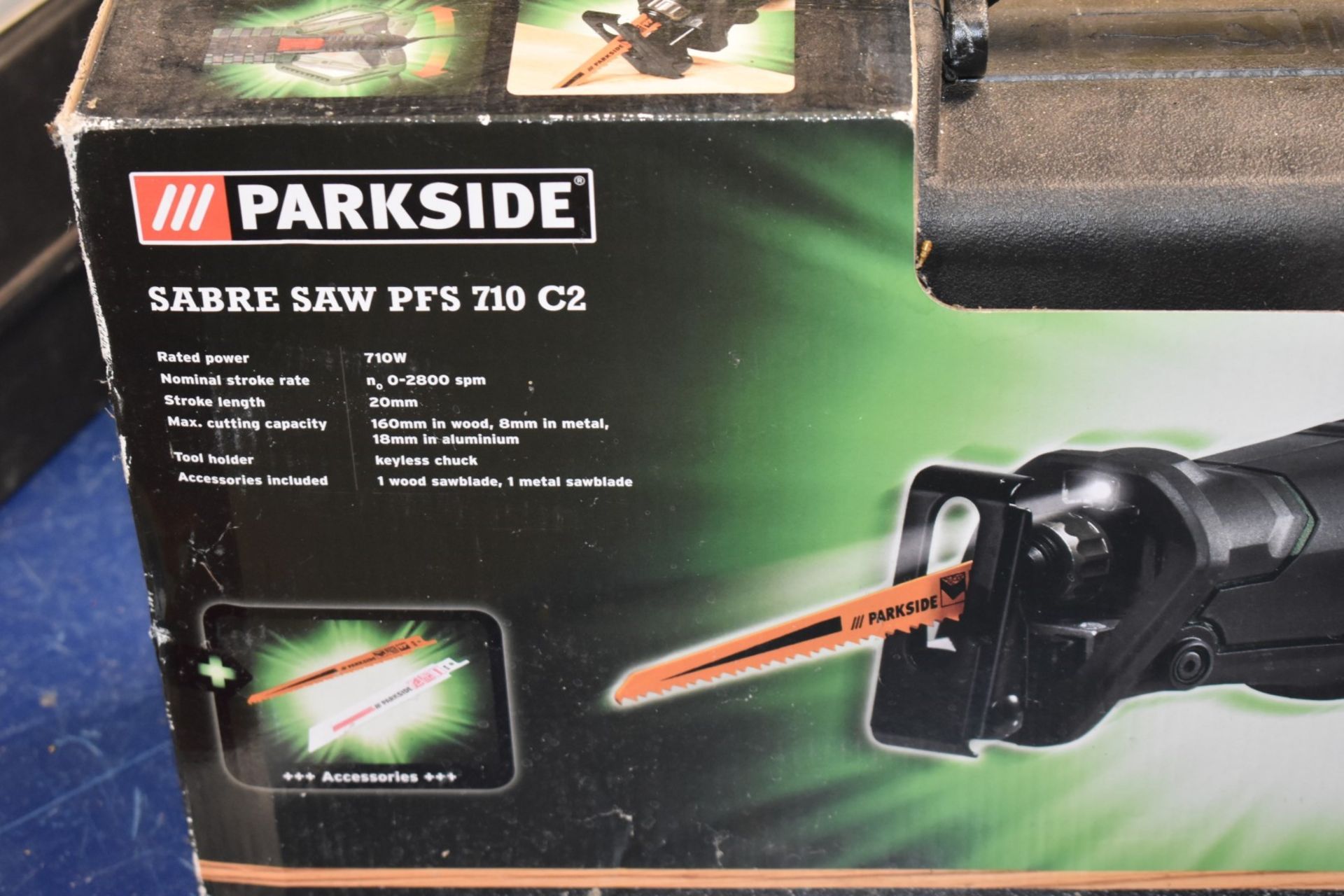 1 x Parkside Sabre Saw With Carry Case 240v Model PFS 710 C2 PME172 - Image 3 of 6