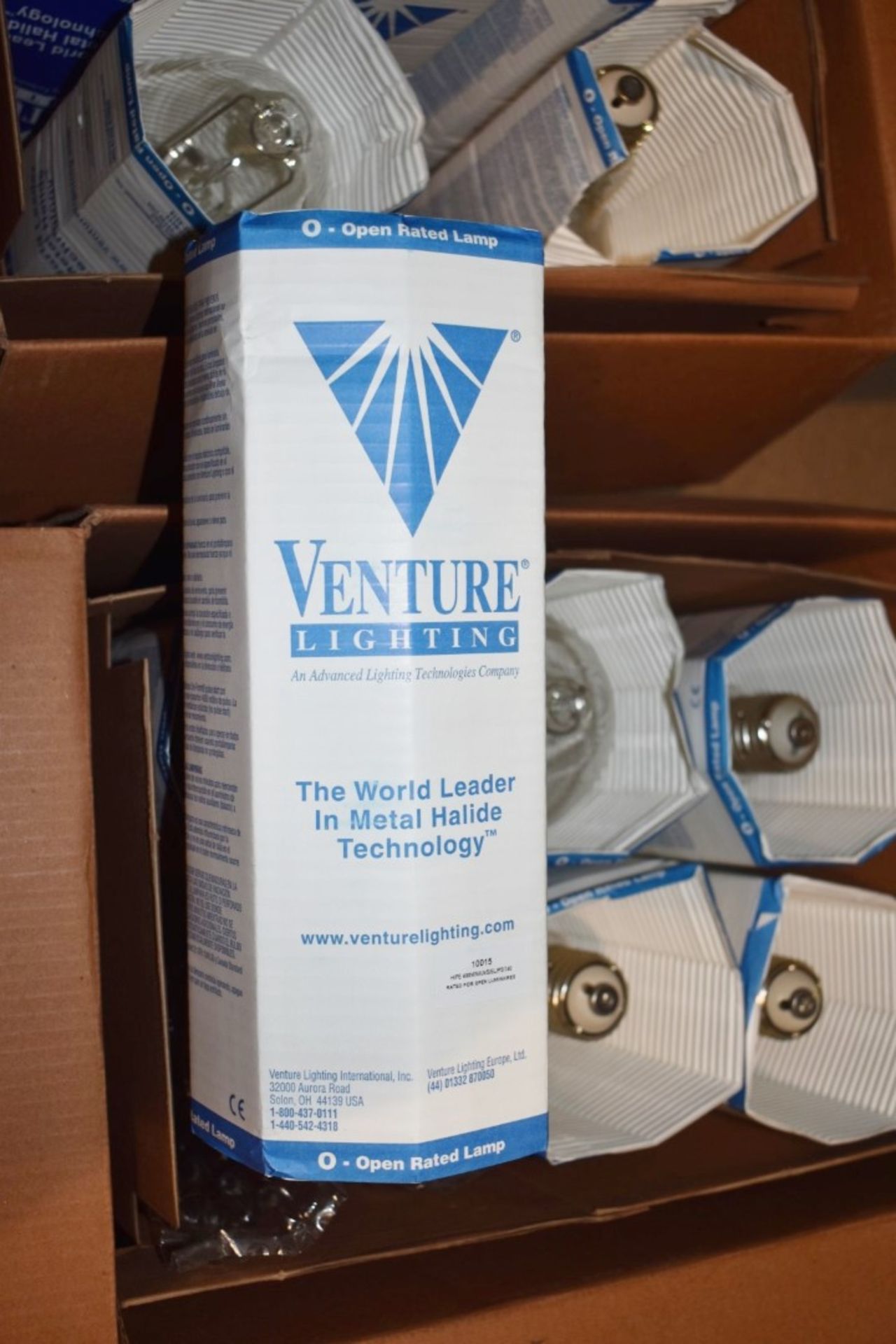 12 x Venture 400w Elliptical Metal Halide Lamps HIPE 400W/V/UVS/EL/PS/740 Base GES 40mm - Image 2 of 4