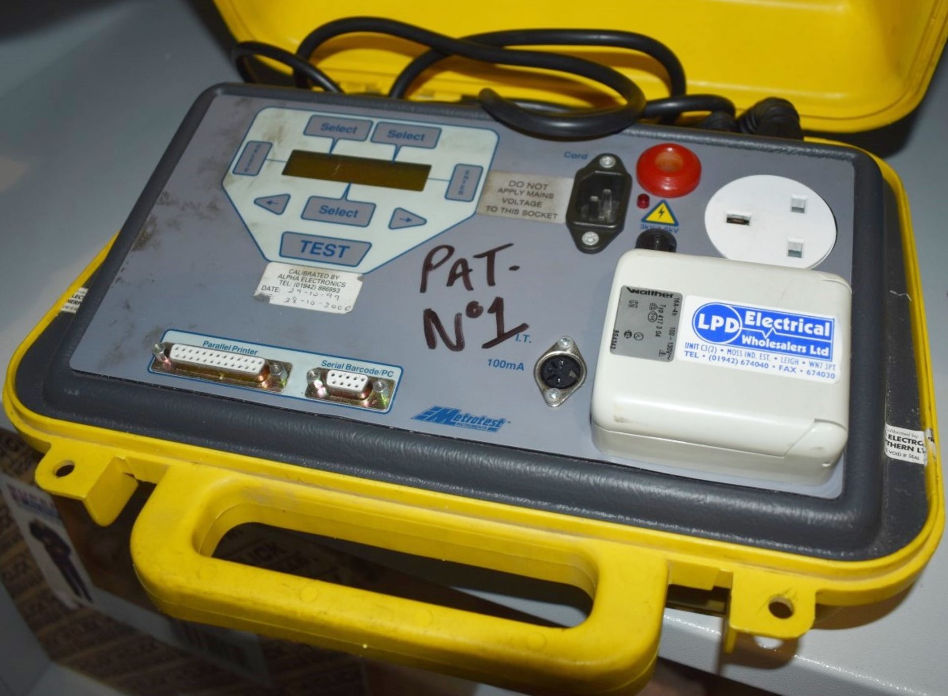 1 x Metro PAT600 Pat Tester in Carry Case PME310 - Image 5 of 5