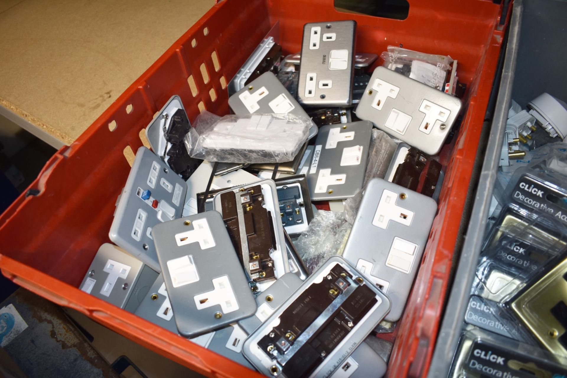 1 x Assorted Collection of Plug Sockets and More - Includes 3 Crates Full - Image 4 of 11