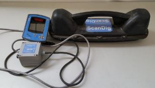 1 x ScanDig Excavator Mounted Cable Location System With Excavtor Sensor, ScanDig Digital Control