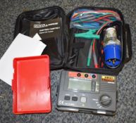 1 x Robin Amprobe Digital RCD Tester Wth Fast Trip - Model KMP7020 - With Accessories and Carry Case