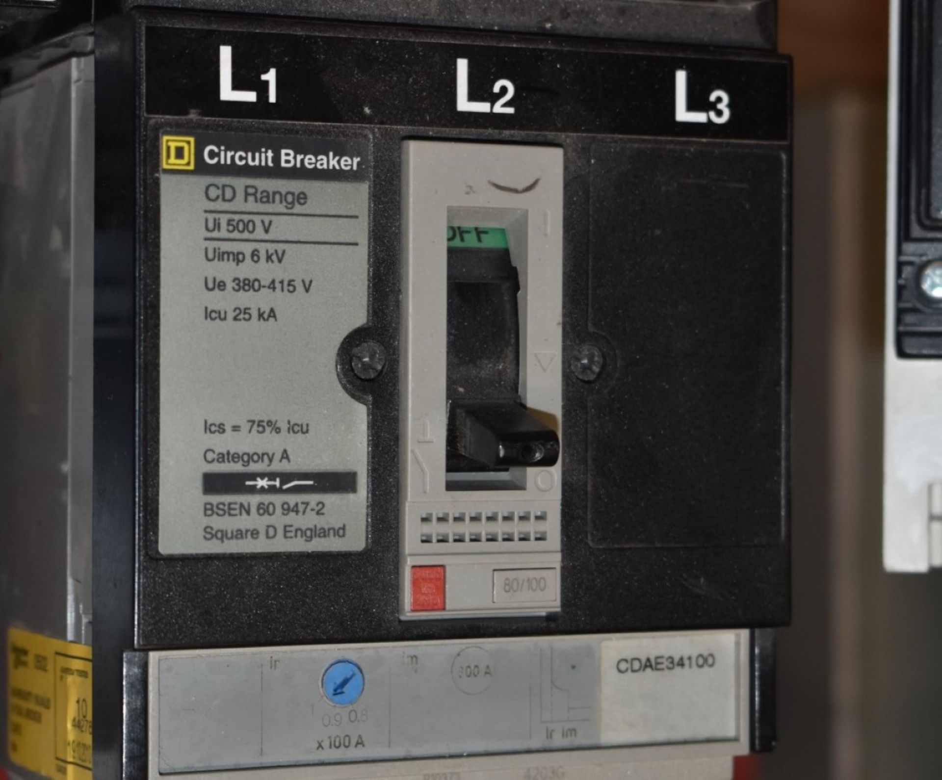 4 x Circuit Breakers By Crabtree Powerstar, Schneider Electric and Square D PME203 - Image 5 of 11