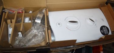 1 x Mira Advance 9.0KW Electric Shower Kit in White / Chrome Unused in Original Box