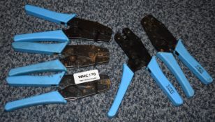 5 x XXX Manual Cable Crimping Tools - Ref WHC170 WH2 - CL011 - Location: Altrincham WA14