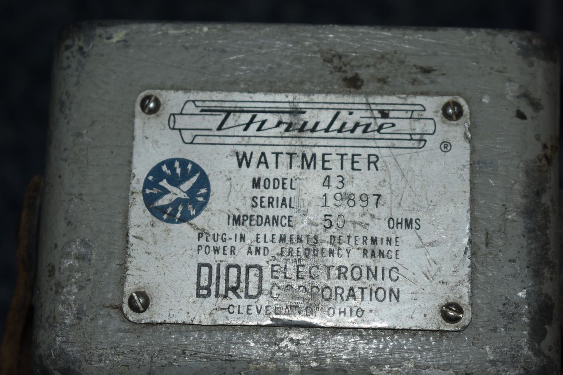 1 x Bird Thruline Wattmeter - Model 43 - Ref WHC165 WH2 - CL011 - Location: Altrincham WA14 - Image 2 of 6