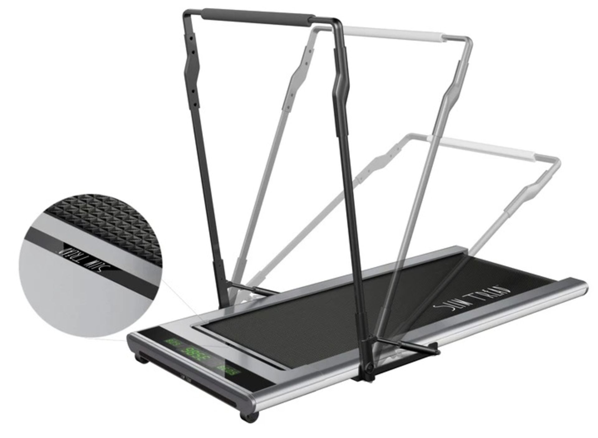 1 x Slim Tread Ultra Thin Smart Treadmill Running / Walking Machine - Lightweight With Folding - Bild 15 aus 19