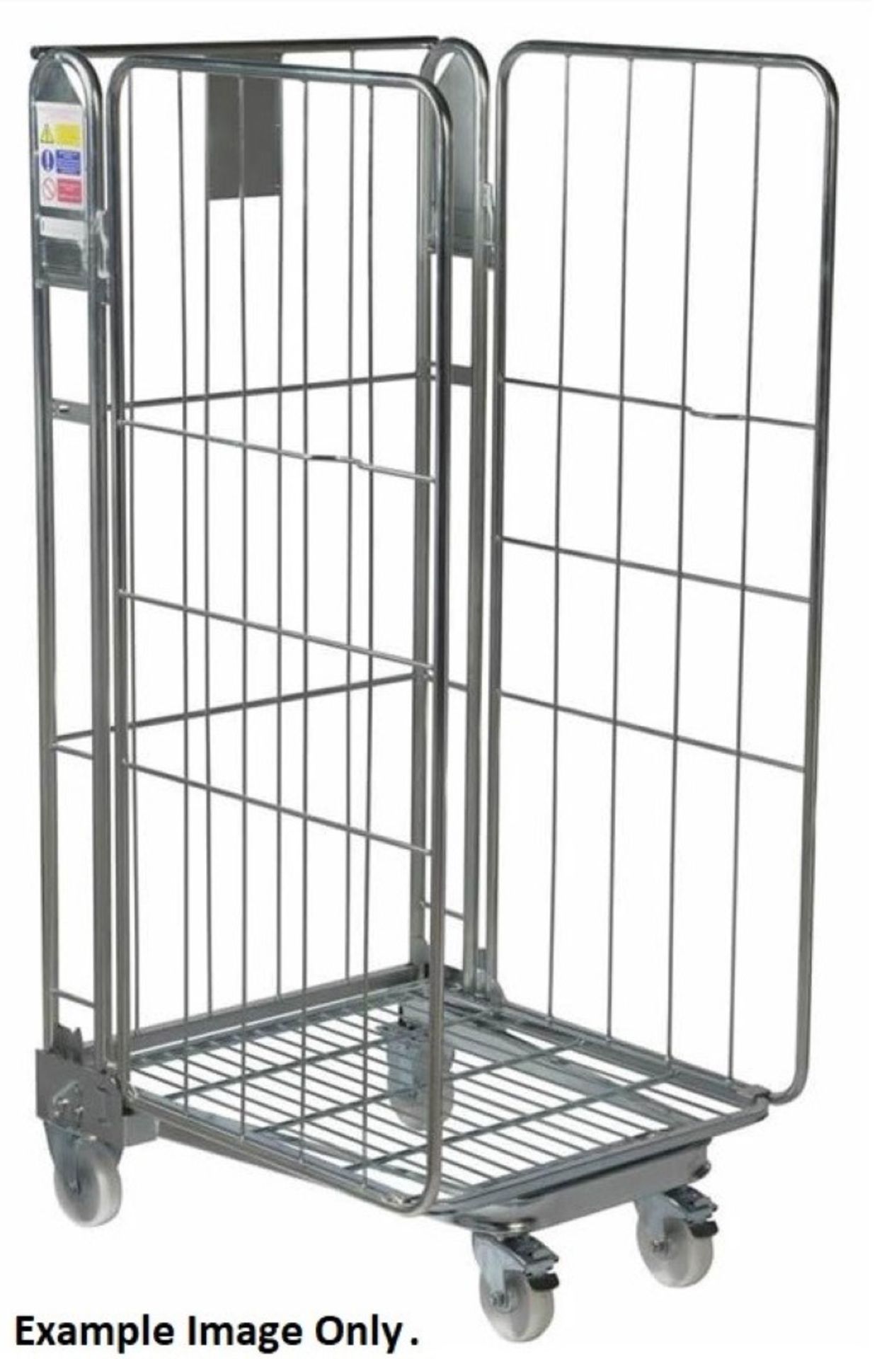 4 x Roller Cages With Heavy Duty Castors - Demountable With Three Sides - Ideal For Storing and