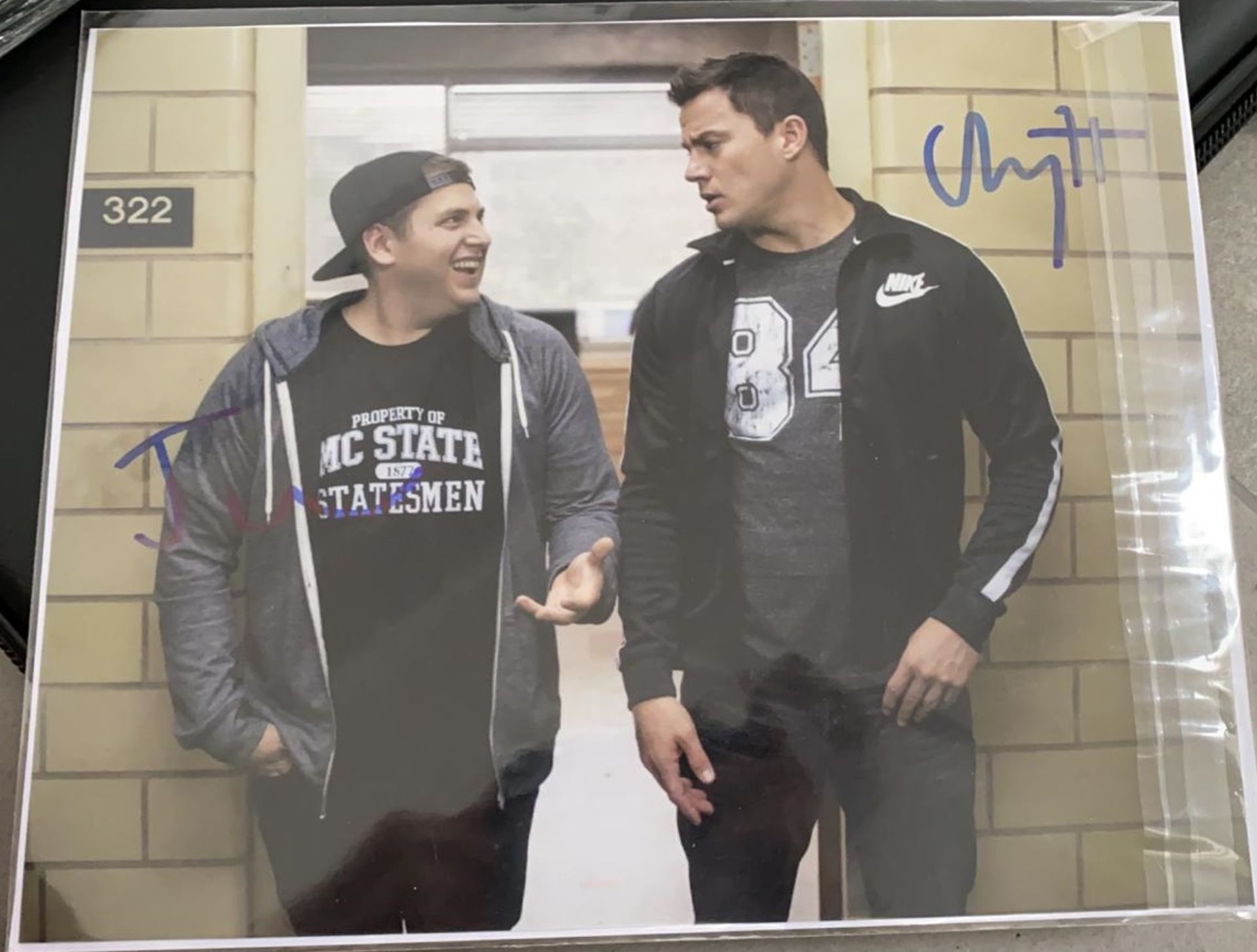 1 x Signed Autograph Picture - CHANNING TATUM & JONAH HILL - With COA - Size 10 x 8 Inch - NO VAT ON